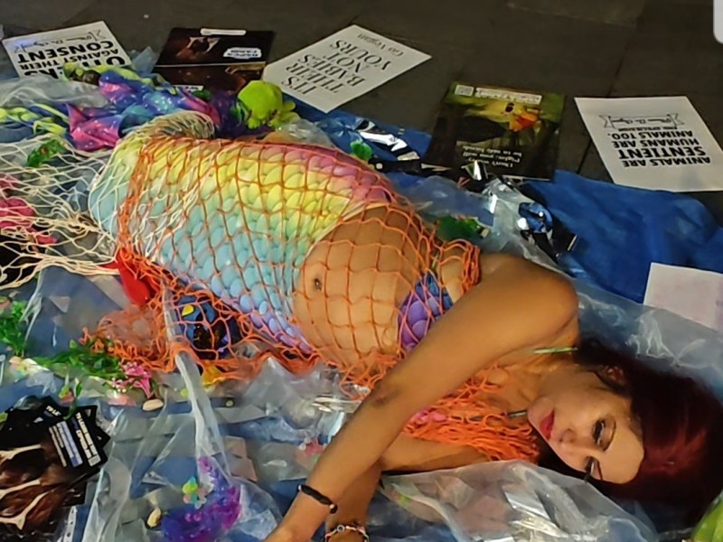 Sea Life Creatures Protest Against Fishing and&nbsp;Aquariums